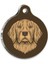 Sevimli Golden Retriever Yuvarlak Köpek Kimliği, 3 Cm, Şık ve Dayanıklı Tasarım 2