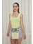 Bella Butter Yellow Orijinal Hasır Modern Tasarım Tokalı Kadın El ve Omuz Çantası 7