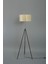 Siyah-Hışır Metal Lambader, Modern ve Şık Aydınlatma (38X38X145 Cm) 1