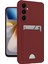 Samsung Galaxy M15 Kelvin Kartvizitli Silikon - Bordo Gnzrz 1