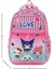 Ilkokul Çantası Kuromi 2'li Set 40*30 cm Beslenme Çantası Ortopedik Sırt Çantası Kız Çocuk 2