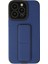 Newface iPhone 13 Pro Max Kılıf Mega Standlı Silikon - Mavi 1