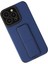 Newface iPhone 13 Pro Max Kılıf Mega Standlı Silikon - Mavi 2