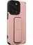 Newface iPhone 13 Pro Max Kılıf Mega Standlı Silikon - Pudra 5