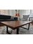 Orta Sehpa Ceviz Renk Ahşap Sehpa Metal Ayak 120 x 60 cm 3