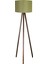 Yeşil Yuvarlak Kumaş Tripod Ayaklı Abajur, Şık ve Modern Tasarım 1