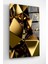 Gold Soyut Cam Tablo, Dekoratif Cam Tablo 3