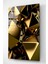 Gold Soyut Cam Tablo, Dekoratif Cam Tablo 5