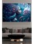 Mermaid And Fishes Cam Tablo, Dekoratif Cam Tablo 1