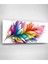 Renkli Tüy Cam Tablo, Dekoratif Cam Tablo 2