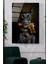 Doberman Gold Cam Tablo, Dekoratif Cam Tablo 1