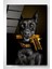 Doberman Gold Cam Tablo, Dekoratif Cam Tablo 2