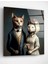 Couple Cat Cam Tablo, Dekoratif Cam Tablo 2