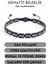 Hematit Bileklik - Lotus Black Bright Grey Bileklik - Tasarım Bileklik Özel Kesim Ayarlanabilir 1