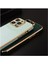 Apple Iphone 12 Pro Uyumlu Kılıf Golden Silikon Kılıf Petrol Mavisi 4