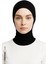 Boyunluklu Bone , Spor Bone , Hijab , Tesettür, Siyah , Geçmeli Hazır Bone 1
