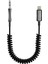 iPhone Lightning To 3.5mm Örgülü Spiralli Aux Kablo Dönüştürücü 1m (Tüm Lightning Girişli Telefonlar ile Uyumludur) Sa-01 2