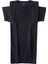 Tişört V yaka pamuklu cotton modal elasten siyah ekstra esnek slim fit unisex VS1-1S 3