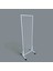 : 60X190 cm Tel Pano Stant Tekerlekli (Beyaz) Çorap Standı, Aksesuar Standı, Telefon Standı, Bijuteri Stand 2