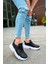 MD089 Cbt Low Top Lace Up Erkek Ayakkabı Sıyah 3