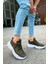 MD089 Cbt Low Top Lace Up Erkek Ayakkabı Hakı 3