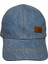 Spteks Kitti 1-3 Yaş Erkek Bebek Açık Denim Renk Amblem Figürlü Kot Yazlık Şapka 5