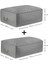 Iki Parça Yatak Altı Yastık ve Yorgan Seti, Gri, Konforlu ve Şık Tasarım 6