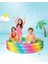 Rainbow Ombre Şişme Çocuk Havuzu 147X33 cm | Renkli 3 Boğumlu Oyun Havuzu 3