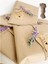 2li Set (50 Adet 13X20 + 15M Jüt Ip) Hazır Kraft Hediye Paketi Kalın Otantik Hediye Ambalaj Kağıdı 4