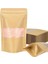 10 Adet 13X22 Kraft Doypack Kahve, Çay, Kuruyemiş, Baharat, Kuru Gıda, Gıda Koruma Poşetleri 7