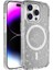iPhone 15 Pro Max Kılıf Şeffaf Simli ve Magsafe Özellikli Şık Dazzle Premium Sert Silicone Case Cover 1