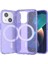iPhone 14 Kılıf Şeffaf Simli ve Magsafe Özellikli Şık Dazzle Premium Sert Silicone Case Cover 1