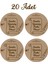 Anneler Günü Paketleme Etiketi (20ADET) Yuvarlak Yapışkanlı Çıkartma Etiket 4cm 1