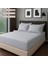 Satin Stripe %100 Pamuk Saten Çift Kişilik Çizgili Lastikli Çarşaf Seti Yastıklı 160X200+30 1
