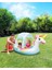 Unicorn Fıskiyeli Şişme Çocuk Havuzu | 127X102X69 cm Gölgelikli Deniz Botu | Deniz Yatağı 1