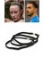 3 Adet Unisex Sporcu Saç Bandı Yoga Bant Sporcu Bandı Siyah Lastik Saç Bandı Ince Lastik Bant 1