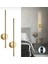 Şık Eskitme Gold 70 cm Pilli LED Duvar Aplikı, Modern Dekorasyon Için Ideal 3