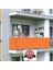Turuncu Renk Polyester Balkon Demiri Brandası, Su Geçirmez, 10M x 100CM, 650G 1