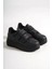 Valencıa Bağcıksız Cırt Cırtlı Ortopedik Taban Kadın Sneaker Spor Ayakkabı Cst - Siyah 4