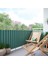 3.5m x 70CM Yeşil Polyester Balkon Demiri Brandası Su Geçirmez, 650G 1