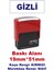 Gizli Kaşesi, 912 (51mm*19 mm) Mavi Keçeli Kırmızı Otomatik Kaşe 1