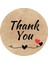 'thank You' Yazılı Etiket Kuşe Sticker Hediye Paketleme Kargo Etiketi-20 Adet 1