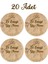 20 Adet Sticker El Işi Handmade El Emeği Temalı Hediye Kutusu Etiketi 4 cm 1