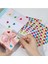 30 Adet Renkli Kalpler Yapışkanlı Etiket Sticker (Mavi, Sarı, Siyah, Yeşil, Pembe, Kırmızı) 7