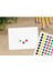 30 Adet Yuvarlak Renkli Yapışkanlı Etiket Sticker (Mavi, Sarı, Siyah, Yeşil, Pembe, Kırmızı) 1
