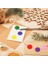 30 Adet Yuvarlak Renkli Yapışkanlı Etiket Sticker (Mavi, Sarı, Siyah, Yeşil, Pembe, Kırmızı) 5