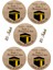 20 Adet Sticker Hac, Umre, Kabe, Dua Temalı Hediye Poşeti Etiketi Küçük Boy 1