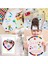 30 Adet Yuvarlak Renkli Yapışkanlı Etiket Sticker (Mavi, Sarı, Siyah, Yeşil, Pembe, Kırmızı) 6