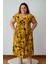 Sihirli Otantik Oversize Kadın Elbise Batik Desen 5