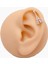 Cerrrahi Çelik Zirkon Taşlı Eyfel Tragus Helix Piercing (1ADET) 2